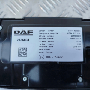 PANEL KLIMATYZACJI NAGRZEWNICY DAF XF 106 LIFT