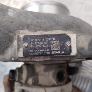 TURBINA TURBOSPRĘŻARKA SCANIA 9L OC 09 CNG