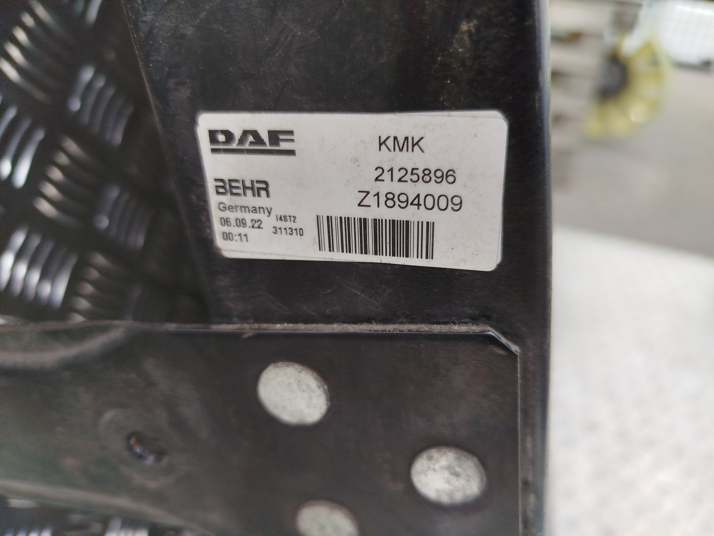 CHŁODNICA WODY PŁYNU CIECZY DAF NGD XF XG XG+