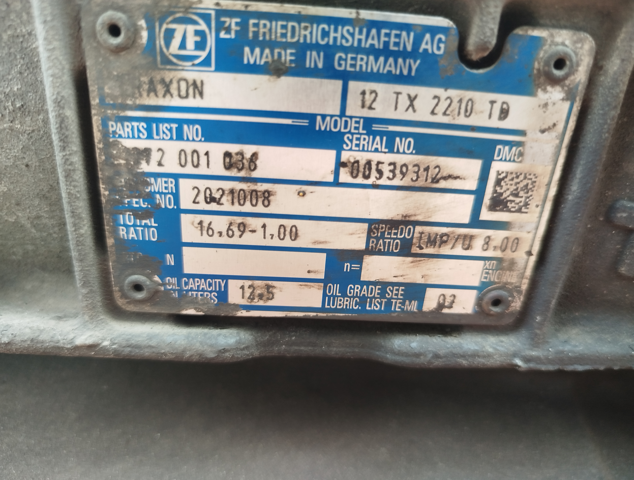 SKRZYNIA BIEGÓW TRAXON 12 TX 2210 TD AUTOMAT DAF XF 106 480 LIFT