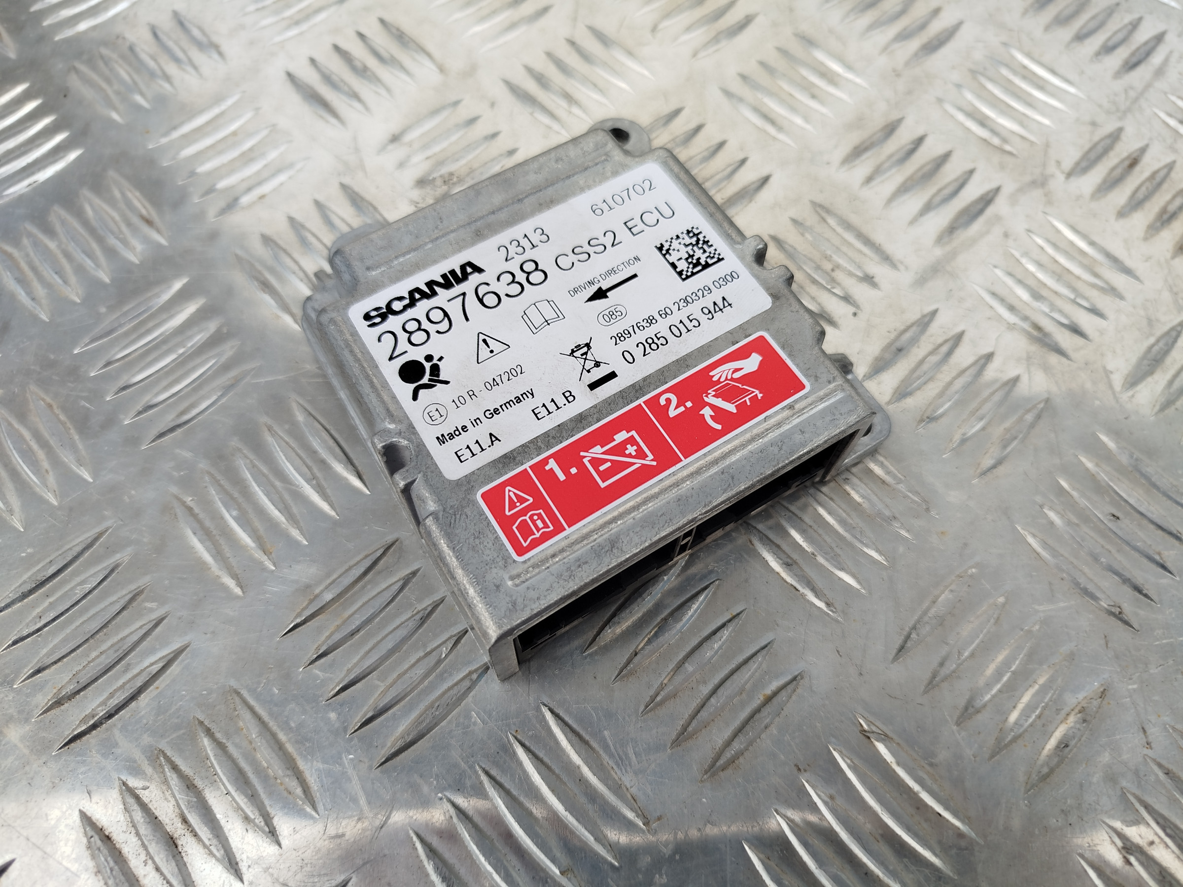 STEROWNIK MODUŁ AIRBAG CSS2 ECU SCANIA NTG 2897638 2724295
